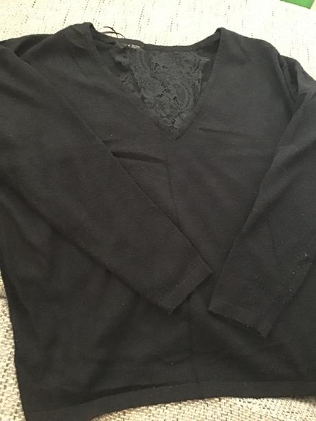 Pulover s čipkou, mohito,l