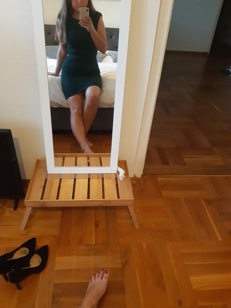 Saty smaragdovo zelene, h&m,xs