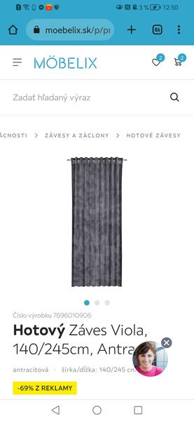 Viola záves Möbelix