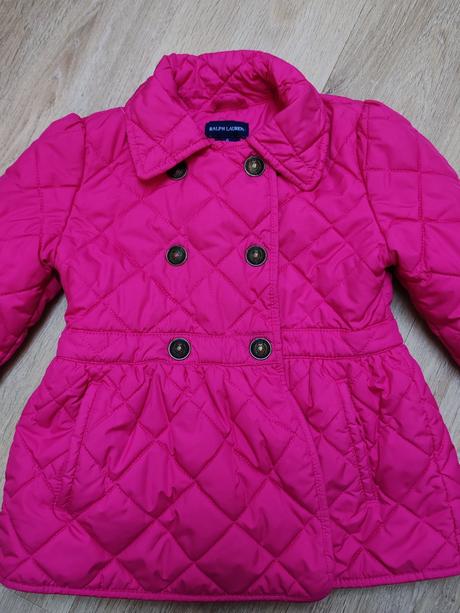 Ralph lauren prechodná bundička sýto ružová, ralph lauren,116