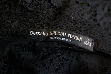 Elegantný čipkovaný body top bershka, s, bershka,s