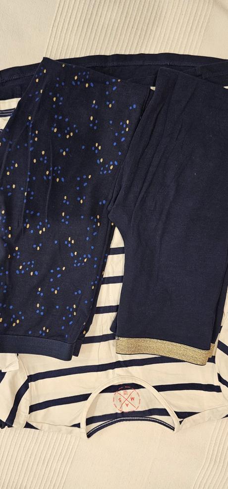 2x súprava dlhé tričko a legíny, tchibo,140