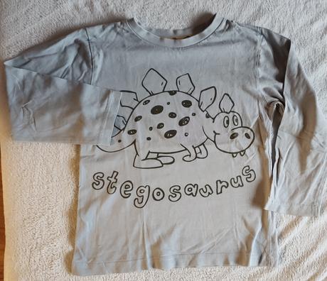 Bavlnené tričko s dinosaurom 2x - 4-5 rokov, tu,110