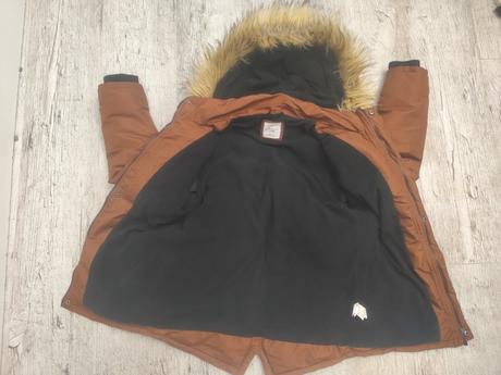 Tepla čokoládová zimna bunda 134, sinsay,140