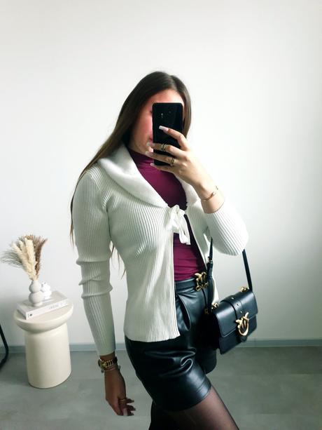 Svetrík s kožušinkou s/m, s