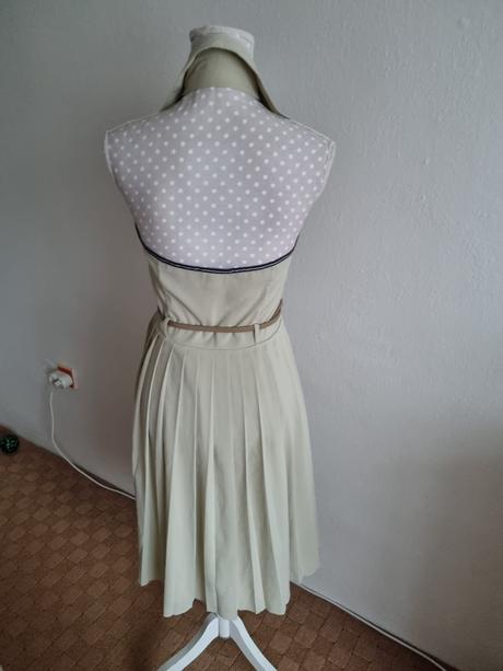 Luxusné krémové šaty gant s plisé sukňou veľ. 38, gant,38