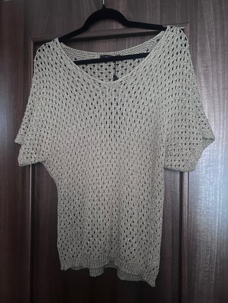 Zlaté tričko chantall m-l, chantall,m