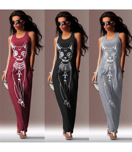 Maxi saty cat, l / m