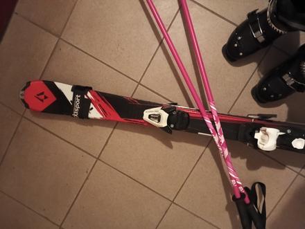 Set lyžiarky lyže palice, 110-119 cm