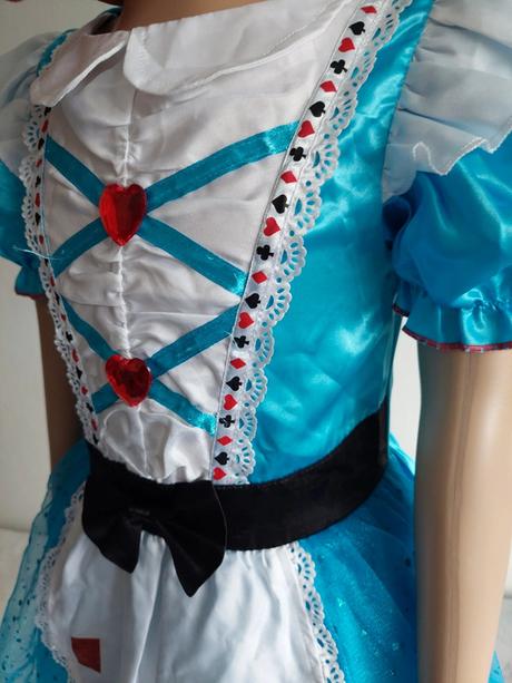 Alica v krajine zázrakov karnevalové šaty veľ.104-,