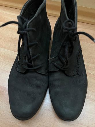 Semišové prechodné zachovalé topánky, ecco,37