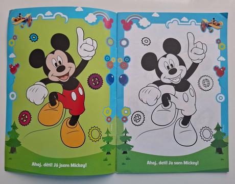 Omaľovánka disney "mickey",
