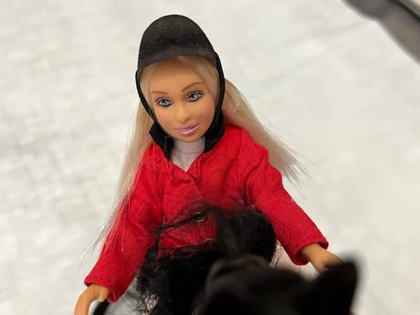 Čierny koník s jokejkou zn. teddies, 