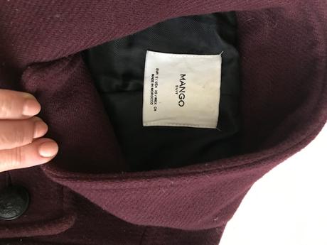 Vlneny kabát mango, mango,s