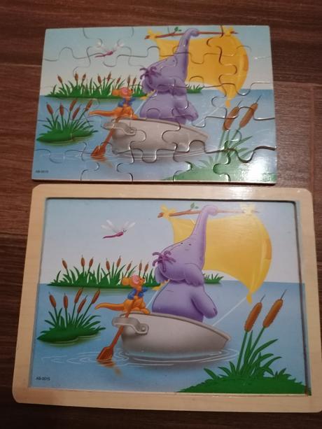 Drevene puzzle fufik a roo,