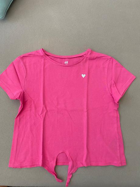 Dievčenské tričká h&m 4 ks, h&m,134
