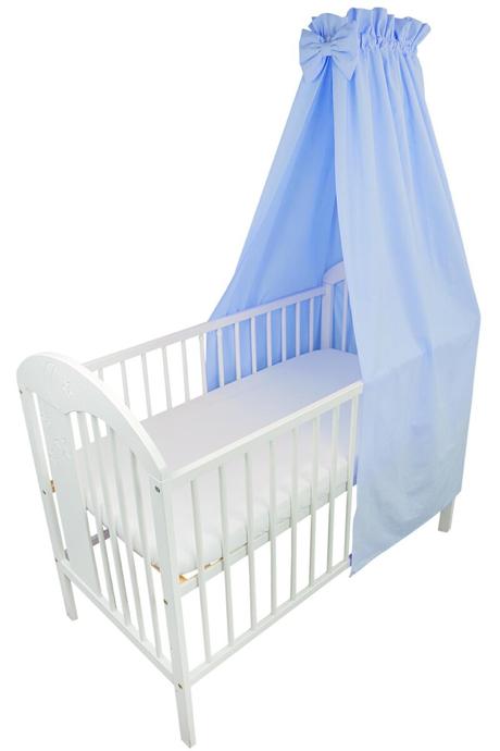 Ankras, bavlnený baldachýn nad postieľku modrý, šírka (cm): 160,dĺžka (cm): 200