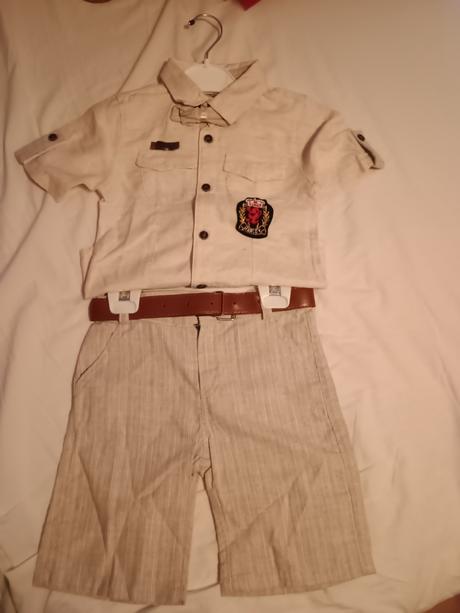 Set košeľa, kraťasy, 104