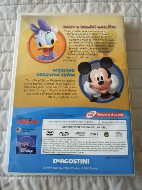 Detské dvd mickeyho klubík,