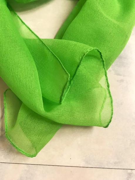 Luxusná šifónová šatka na krk, l