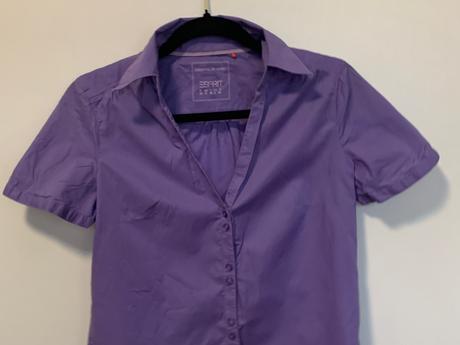 Esprit fialová košeľa s krátkym rukávom, esprit,38