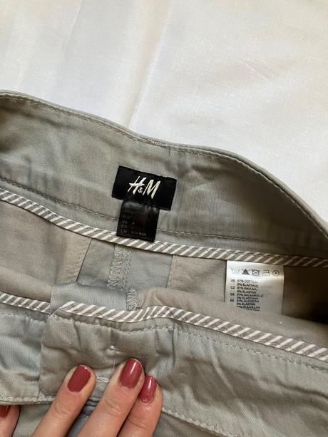 Dámske sivé kraťasy elegantné, h&m,xs