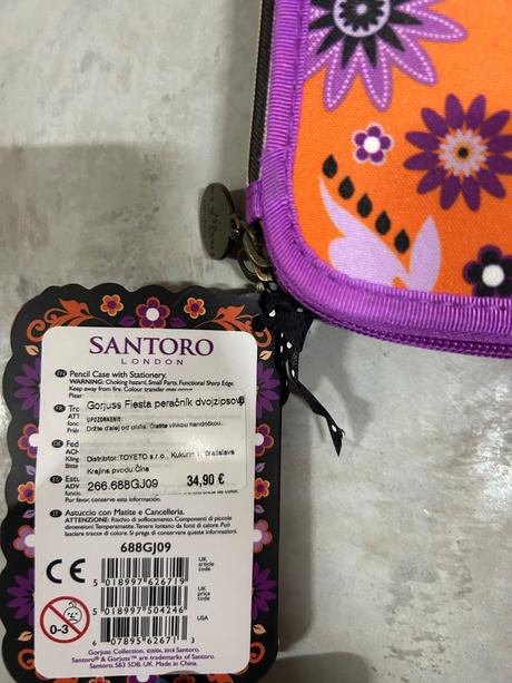 Santoro fiesta novy dvojradovy peračník s vybaveni, 