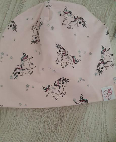 3x čiapka + čelenka unicorn nosené no stále v sup, 98