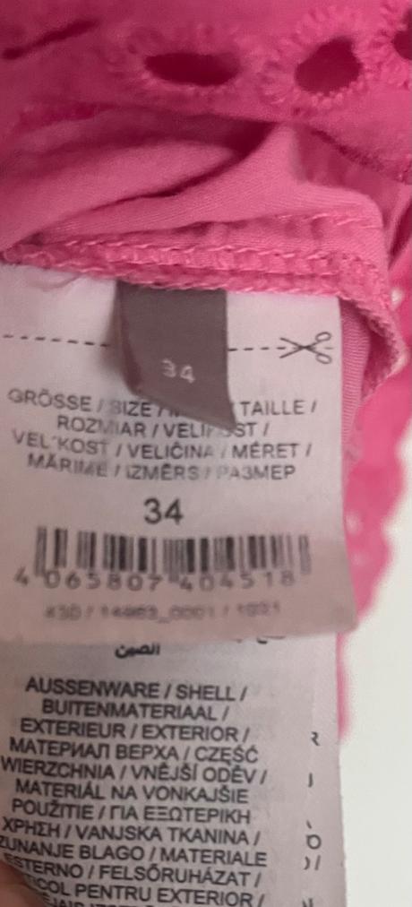 Ružové šaty 34, xs