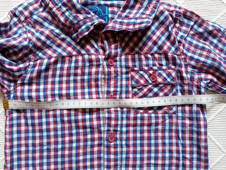 Krásna károvaná bavlnená košela, 116