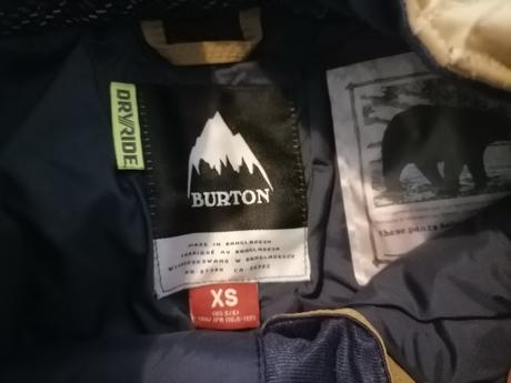 Burton súprava 5-6 rokov, burton,110