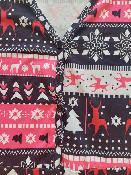 Sexi pyžamko s vianočným vzorom veľ.m, m