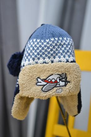 Detská zimná čiapka lietadlo 110/116, 110