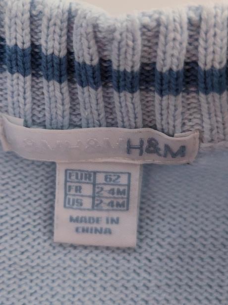 Svetrík na zips, h&m,62