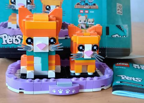 Lego brick head ryšavá mačka 40480, 