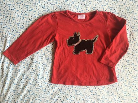 Psíčkové tričko s dlhým rukávom 3/4 r., 104