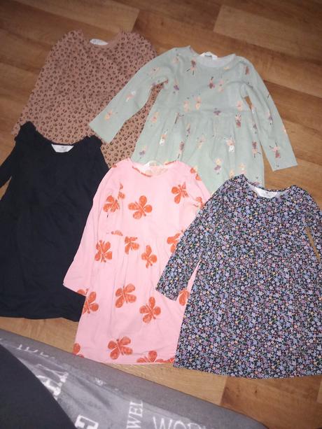 Saty s dlhým rukávom 110/116 hm, h&m,116