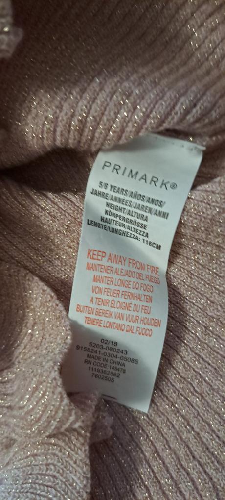 Trblietavý rolák, primark,116