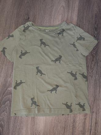 Tričko s dinosaurami, h&m,122