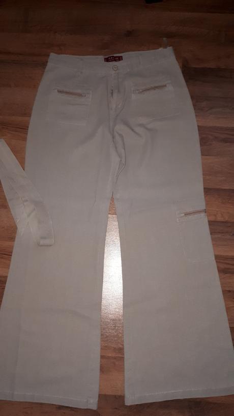 Lanove tenke nohavice l, l