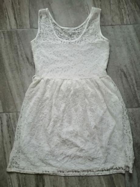 Maslovobiele čipkované šaty, vm, m