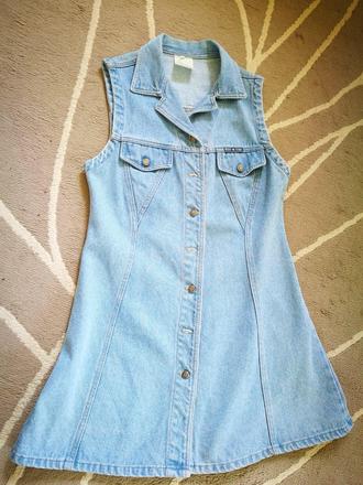 Krátke riflové šaty, m