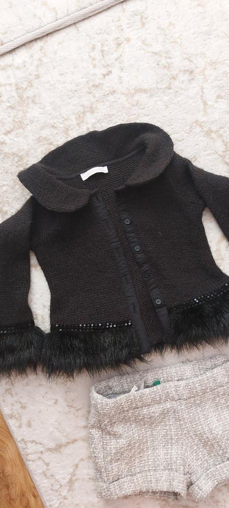 Exkluzívny svetrík s kožušinkou, 110