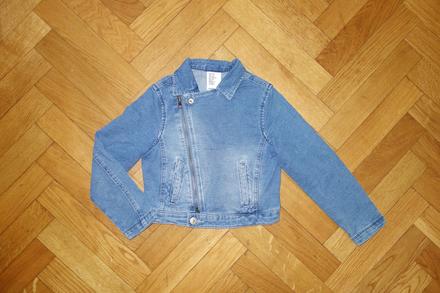 Rifľová bunda 6-7 rokov, h&m,122