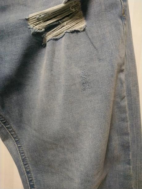 Dámske elastické rifle, couture, s