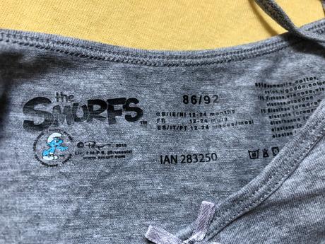 Šmolkové tielko, h&m,86