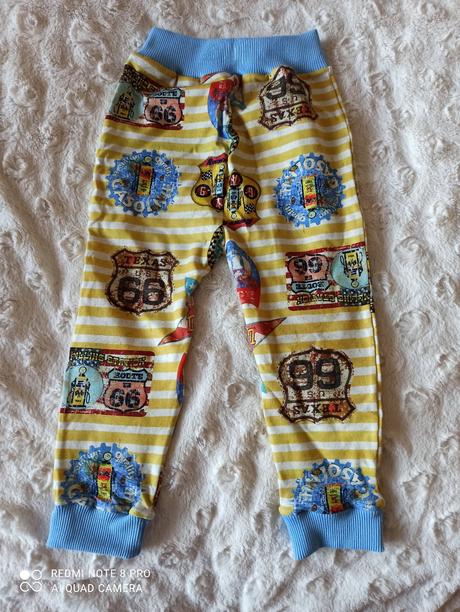 Tepláky handmade - rôzne motívy a veľkosti, 98 / 104 / 110