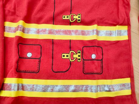 Požiarnicke pyzamo 122/128, h&m,122