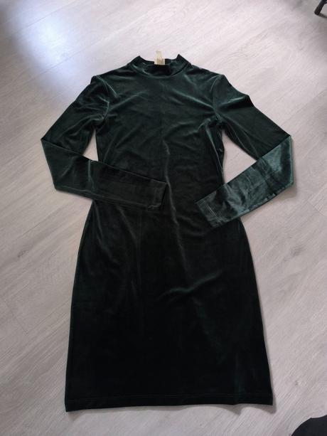 Zamatové šaty, h&m,xs