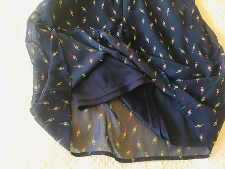 Krasna tunika na vrchu silon s jemnými papagájikmi, kiki&koko,122